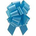 Berwick Offray 8 in. Pull Gift Bow, Turquoise 20860